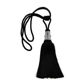 Függönyelkötő bojt üveg díszítéssel