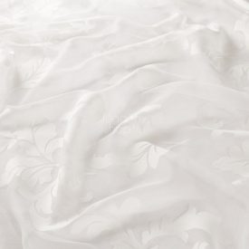 Barokk mintájú Gardisette függöny fehér