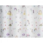 Szivárványos unikornis mintás függöny