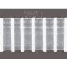 Bordűrös ekrü színű fényáteresztő függöny azsúrmintával