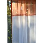 Fehér és barack színű fényáteresztő függöny