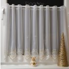 Karácsonyi vitrázs függöny arany harangokkal