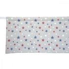 Kék piros csillagos gyerekfalvédő, Zinkatextil falvédő