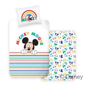 Mickey egeres ovis ágyneműhuzat pamut 90 x 130 + 40 x 50
