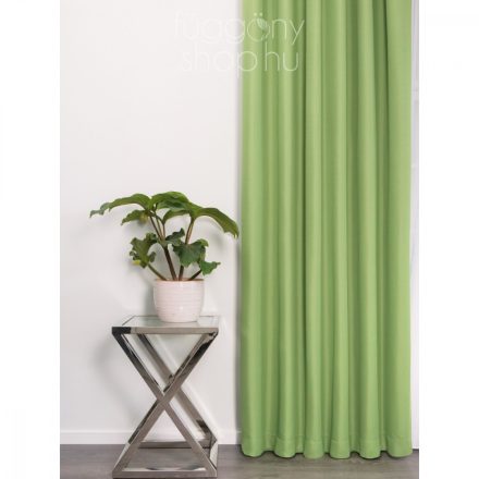  Vászon hatású dekor függöny borsózöld színű