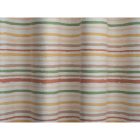 Csíkos dekorfüggöny készre varrva a föld színeivel