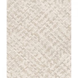    Rattan hatású tapéta, taupe színben, Marburg Botanica 33309