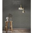 Raffia hatású tapéta, antracit színű, Marburg Botanica 33320