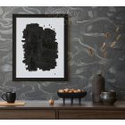 Hullámmintás tapéta japandi stílusban, Marburg Kumano 34537