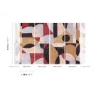Tapéta panel absztrakt mintával, Khroma Aquila Patina Spice DGILA1011-1014