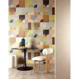   Tapéta panel geometrikus mintával, Khroma Aquila Arc Peach DGILA2041-2042