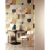 Tapéta panel geometrikus mintával, Khroma Aquila Arc Peach DGILA2041-2042