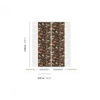 Tapéta panel indiai mintával, Khroma Summer Marwari Teal DGSUM 1021-1022