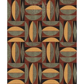   Geometriai mintás tapéta, Khroma Aquila Occidens Russet ILA303
