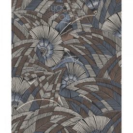   Stilizált dzsungel mintás design tapéta, Khroma Tribute Bali Slate 401