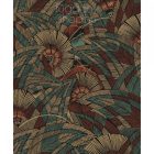 Stilizált dzsungel mintás design tapéta, Khroma Tribute Bali Viridis 409